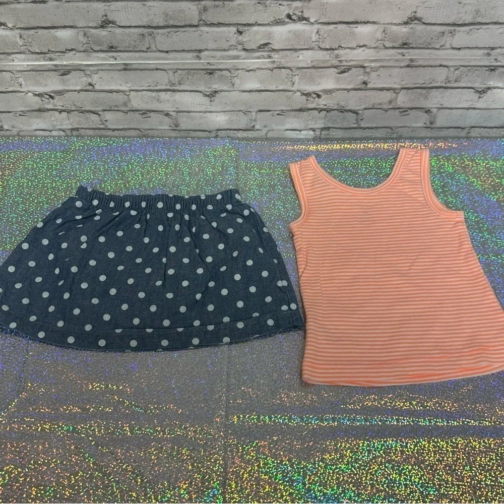 Lot of Girls Summer Clothing Size 12 Months Dress Outfit Cover Up Hat 6 Pieces